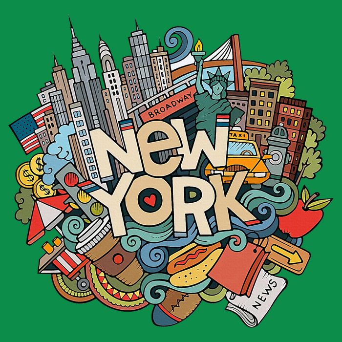 New York City Nyc Iconic Skyline Big Apple Gift Souvenir T-Shirt