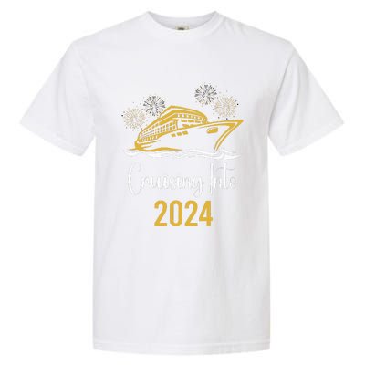 New Years Cruise 2024 Party Family Vacation Matching  Garment-Dyed Heavyweight T-Shirt