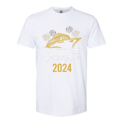 New Years Cruise 2024 Party Family Vacation Matching  Softstyle CVC T-Shirt