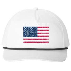 New York City United States Of America Snapback Five-Panel Rope Hat