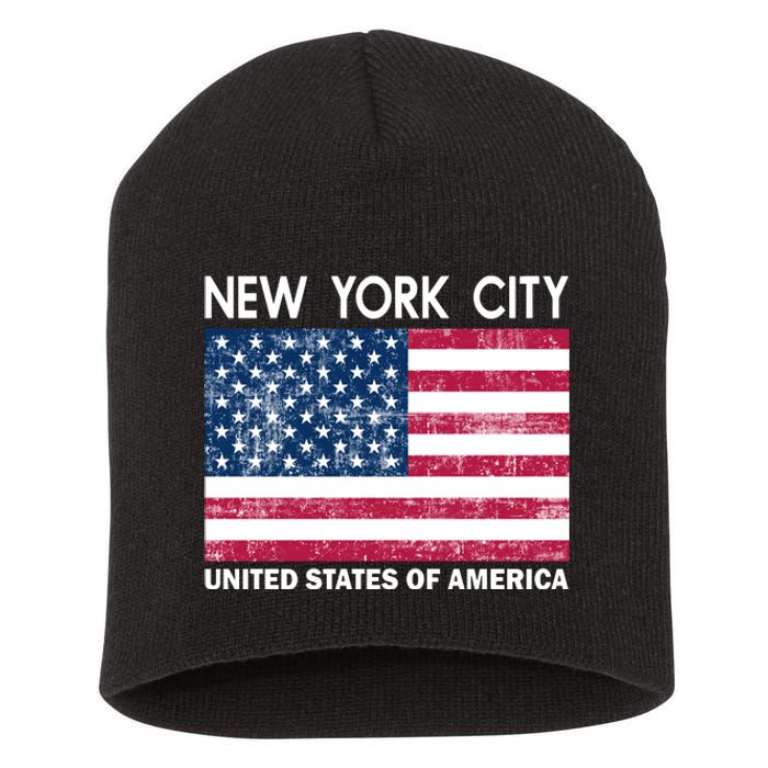 New York City United States Of America Short Acrylic Beanie