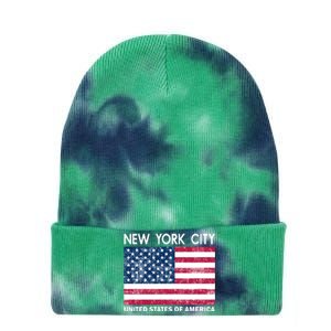 New York City United States Of America Tie Dye 12in Knit Beanie