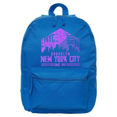 New York City Born In Brooklyn 1987 16 in Basic Backpack