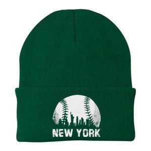 New York City Skyline Baseball Lover Knit Cap Winter Beanie