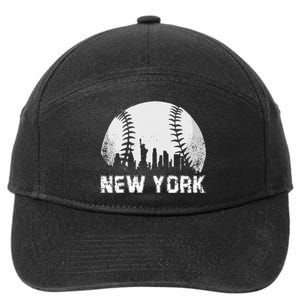 New York City Skyline Baseball Lover 7-Panel Snapback Hat