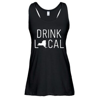 New York Drink Local New York Gift Ladies Essential Flowy Tank