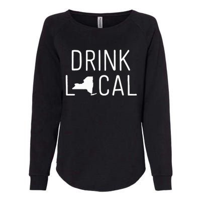 New York Drink Local New York Gift Womens California Wash Sweatshirt