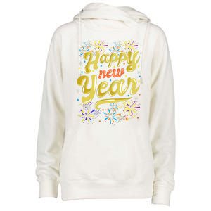 New Years Eve Party Supplies Nye 2024 Happy New Year Gift Womens Funnel Neck Pullover Hood