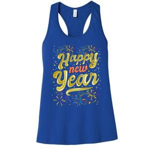 New Years Eve Party Supplies Nye 2024 Happy New Year Gift Women's Racerback Tank