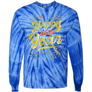 New Years Eve Party Supplies Nye 2024 Happy New Year Gift Tie-Dye Long Sleeve Shirt