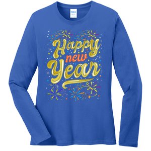 New Years Eve Party Supplies Nye 2024 Happy New Year Gift Ladies Long Sleeve Shirt