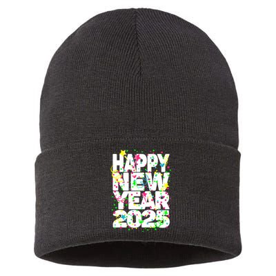 New Years Eve Party Supplies Nye 2025 Happy New Year Sustainable Knit Beanie