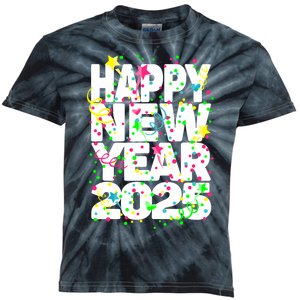 New Years Eve Party Supplies Nye 2025 Happy New Year Kids Tie-Dye T-Shirt