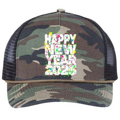 New Years Eve Party Supplies Nye 2025 Happy New Year Retro Rope Trucker Hat Cap