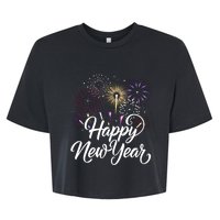 New Years Eve Party Supplies Nye 2024 Happy New Year Bella+Canvas Jersey Crop Tee