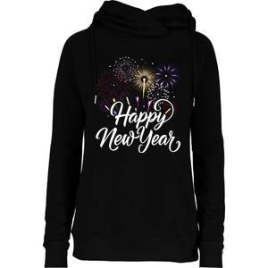 New Years Eve Party Supplies Nye 2024 Happy New Year Womens Funnel Neck Pullover Hood