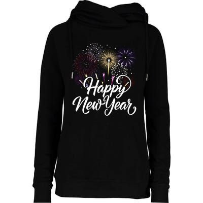 New Years Eve Party Supplies Nye 2024 Happy New Year Womens Funnel Neck Pullover Hood