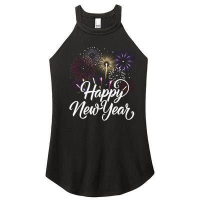 New Years Eve Party Supplies Nye 2024 Happy New Year Women's Perfect Tri Rocker Tank