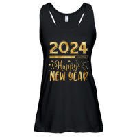 New Years Eve Party Supplies 2024 Happy New Year Fireworks  Ladies Essential Flowy Tank