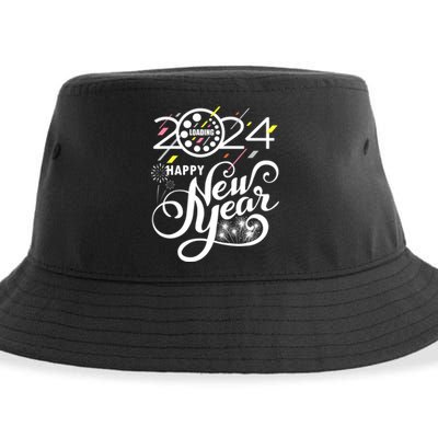 New Years Eve Party Supplies 2024 Happy New Year Fireworks Sustainable Bucket Hat