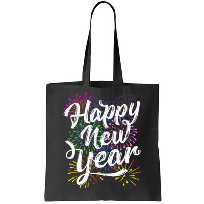 New Years Eve Party Supplies 2024 Happy New Year Fireworks  Tote Bag