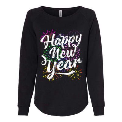 New Years Eve Party Supplies 2024 Happy New Year Fireworks  Womens California Wash Sweatshirt