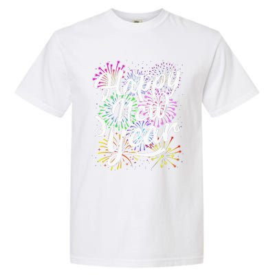 New Years Eve Party Supplies 2024 Happy New Year Fireworks  Garment-Dyed Heavyweight T-Shirt