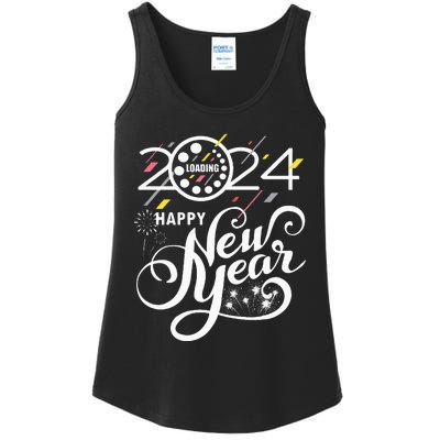 New Years Eve Party Supplies 2024 Happy New Year Fireworks Ladies Essential Tank