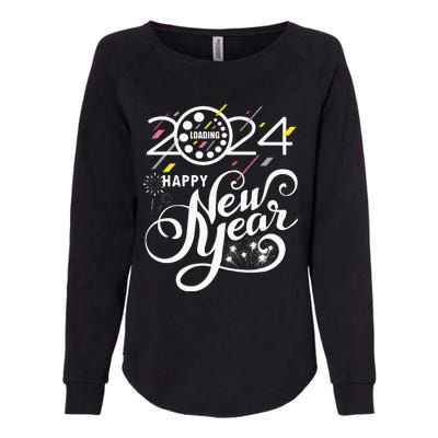 New Years Eve Party Supplies 2024 Happy New Year Fireworks Womens California Wash Sweatshirt