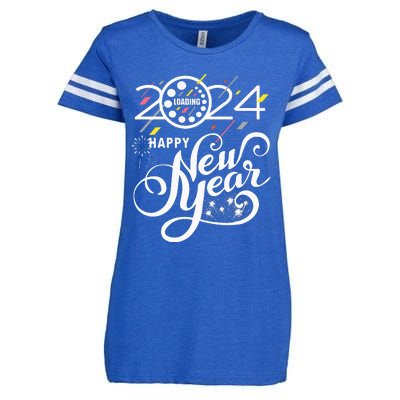 New Years Eve Party Supplies 2024 Happy New Year Fireworks Enza Ladies Jersey Football T-Shirt