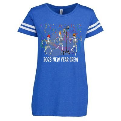 New Years Eve Crew Skeleton Nurse Medical Radiology Ortho Er Great Gift Enza Ladies Jersey Football T-Shirt