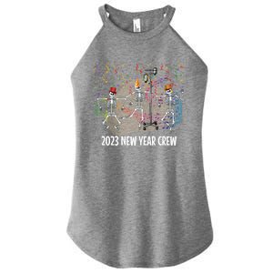 New Years Eve Crew Skeleton Nurse Medical Radiology Ortho Er Great Gift Women's Perfect Tri Rocker Tank