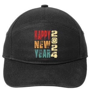 New Years Eve Party Happy new years 2024 7-Panel Snapback Hat