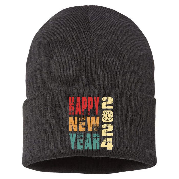 New Years Eve Party Happy new years 2024 Sustainable Knit Beanie