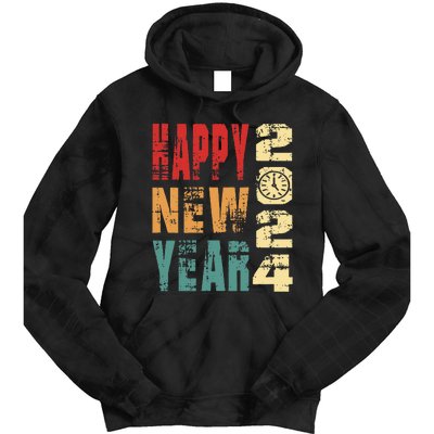 New Years Eve Party Happy new years 2024 Tie Dye Hoodie