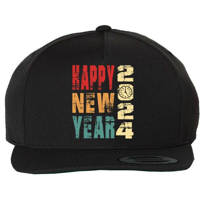 New Years Eve Party Happy new years 2024 Wool Snapback Cap