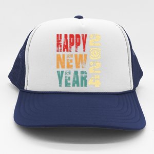 New Years Eve Party Happy new years 2024 Trucker Hat