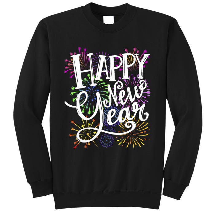 New Years Eve Party Supplies 2024 Happy New Year Fireworks Sweatshirt