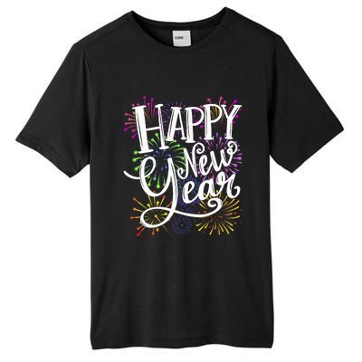 New Years Eve Party Supplies 2024 Happy New Year Fireworks Tall Fusion ChromaSoft Performance T-Shirt