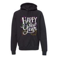 New Years Eve Party Supplies 2024 Happy New Year Fireworks Premium Hoodie