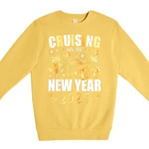 New Years Eve Party Cruising Into 2025 Favors Family Holiday Gift Premium Crewneck Sweatshirt