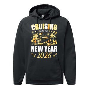 New Years Eve Party Cruising Into 2025 Favors Family Holiday Gift Performance Fleece Hoodie