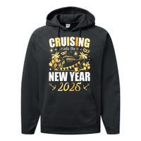 New Years Eve Party Cruising Into 2025 Favors Family Holiday Gift Performance Fleece Hoodie