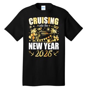 New Years Eve Party Cruising Into 2025 Favors Family Holiday Gift Tall T-Shirt