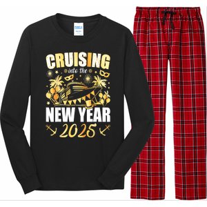 New Years Eve Party Cruising Into 2025 Favors Family Holiday Gift Long Sleeve Pajama Set