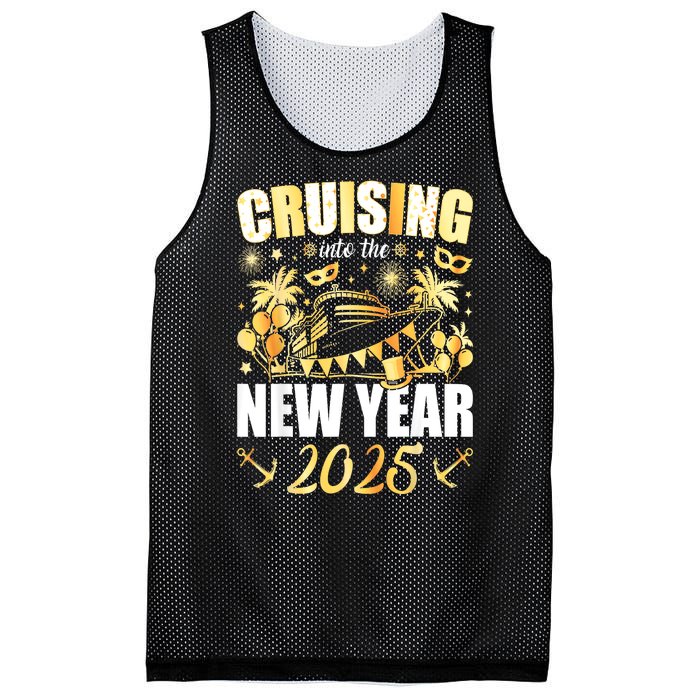 New Years Eve Party Cruising Into 2025 Favors Family Holiday Gift Mesh Reversible Basketball Jersey Tank