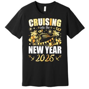 New Years Eve Party Cruising Into 2025 Favors Family Holiday Gift Premium T-Shirt