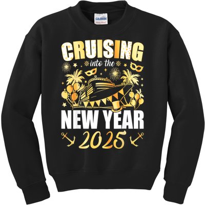 New Years Eve Party Cruising Into 2025 Favors Family Holiday Gift Kids Sweatshirt