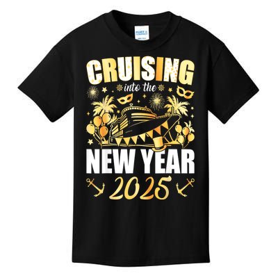 New Years Eve Party Cruising Into 2025 Favors Family Holiday Gift Kids T-Shirt