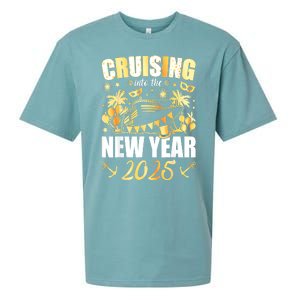 New Years Eve Party Cruising Into 2025 Favors Family Holiday Gift Sueded Cloud Jersey T-Shirt